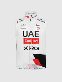 PISSEI Cyklistická vesta - UAE TEAM EMIRATES 2026 REPLICA - biela/červená/čierna
