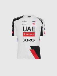 PISSEI Cyklistické tričko s krátkym rukávom - UAE TEAM EMIRATES - XRG 2026  - biela/čierna/červená