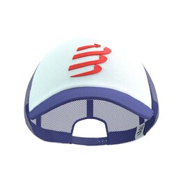 COMPRESSPORT Cyklistická čiapka - TRUCKER CUP - modrá/biela