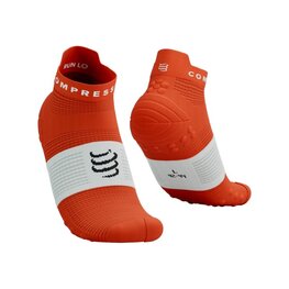 COMPRESSPORT Cyklistické ponožky členkové - PRO RACING SOCKS V4.0 RUN - červená