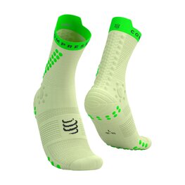 COMPRESSPORT Cyklistické ponožky klasické - PRO RACING SOCKS V4.0 TRAIL - zelená