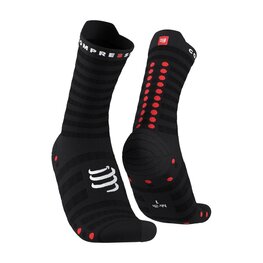 COMPRESSPORT Cyklistické ponožky klasické - PRO RACING SOCKS V4.0 ULTRALIGHT RUN - čierna