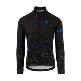 AGU Cyklistická zateplená bunda - CAMO OUTLINE TREND - biela/čierna