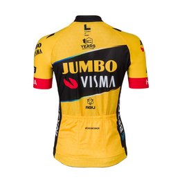 AGU Cyklistický dres s krátkym rukávom - JUMBO-VISMA 23 LADY - žltá/čierna