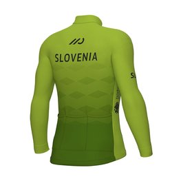 ALÉ Cyklistický dres s dlhým rukávom zimný - SLOVENIA NATIONAL 23 - zelená