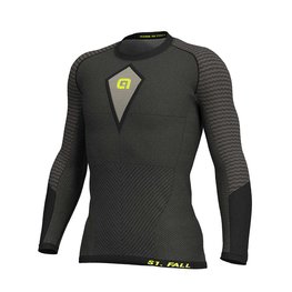 ALÉ Cyklistické tričko s dlhým rukávom - S1 FALL LONG - šedá