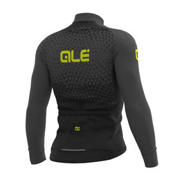 ALÉ Cyklistický dres s dlhým rukávom zimný - SUMMIT WINTER - čierna/šedá
