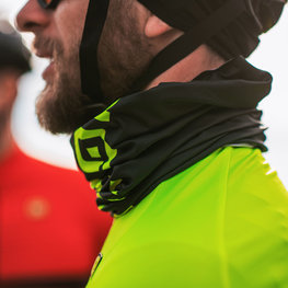 ALÉ Cyklistický nákrčník - IDENTITY - čierna/žltá