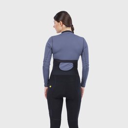 ALÉ Cyklistické nohavice dlhé s trakmi - FUTURE WARM LADY - čierna