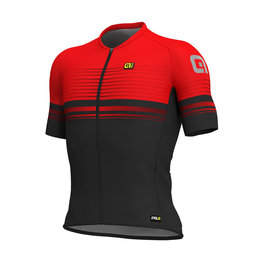 ALÉ Cyklistický dres s krátkym rukávom - SLIDE - červená/čierna