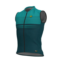 ALÉ Cyklistický dres bez rukávov - SLIDE - modrá/zelená
