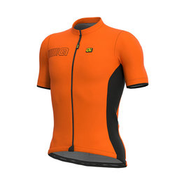ALÉ Cyklistický dres s krátkym rukávom - COLOR BLOCK - oranžová