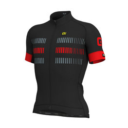 ALÉ Cyklistický dres s krátkym rukávom - STRADA - červená/čierna
