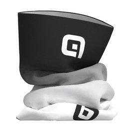 ALÉ Cyklistický nákrčník - FADE - biela/čierna