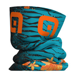 ALÉ Cyklistický nákrčník - SAVANA  - oranžová/modrá