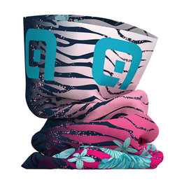 ALÉ Cyklistický nákrčník - SAVANA - ružová/modrá