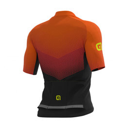 ALÉ Cyklistický dres s krátkym rukávom - DELTA - červená/čierna/oranžová