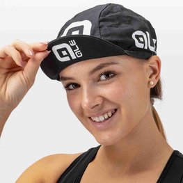 ALÉ Cyklistická čiapka - COTTON - čierna/biela