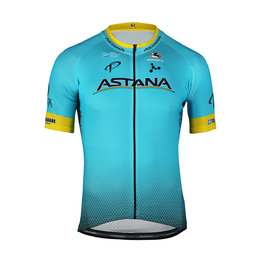 GIORDANA Cyklistický dres s krátkym rukávom - ASTANA 2019 VERO PRO - tyrkysová