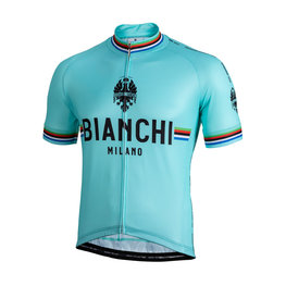 BIANCHI MILANO Cyklistický dres s krátkym rukávom - NEW PRIDE - čierna/zelená