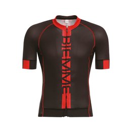 Cyklistický dres s krátkym rukávom - POISON  - čierna/červená