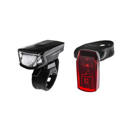 svetlo - SINGLE 1+1LED - čierna