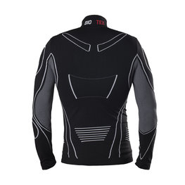 BIOTEX Cyklistické tričko s dlhým rukávom - TURTLENECK - čierna