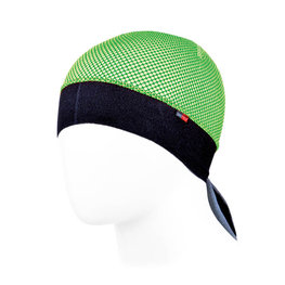 BIOTEX Cyklistická bandana - POWERFLEX NET - čierna/zelená