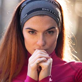 BIOTEX Cyklistická čelenka - MEAD - čierna