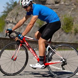 BIOTEX Cyklistický dres s krátkym rukávom - EMANA - svetlo modrá