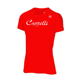 CASTELLI Cyklistické tričko s krátkym rukávom - CLASSIC W - červená