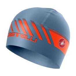 CASTELLI Cyklistická čiapka - ARRIVO 3 THERMO - oranžová/modrá