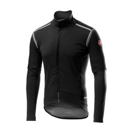 CASTELLI Cyklistická zateplená bunda - PERFETTO ROS CONVERT - čierna