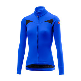 CASTELLI Cyklistický dres s dlhým rukávom zimný - SINERGIA LADY WINTER - modrá