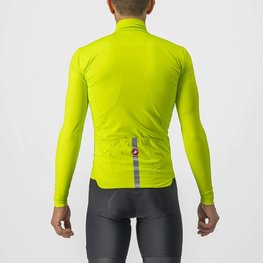 CASTELLI Cyklistický dres s dlhým rukávom zimný - PRO THERMAL - žltá