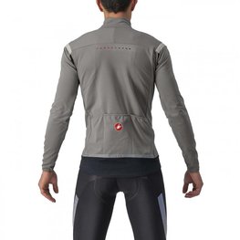 CASTELLI Cyklistická zateplená bunda - PERFETTO ROS 2 CONV. - šedá