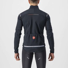 CASTELLI Cyklistická zateplená bunda - PERFETTO ROS 2 CONV. - antracitová