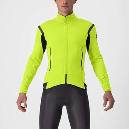 CASTELLI Cyklistická zateplená bunda - PERFETTO ROS 2 - žltá