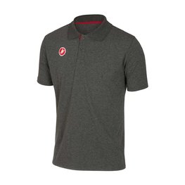 CASTELLI Cyklistické tričko s krátkym rukávom - RACE DAY POLO - šedá