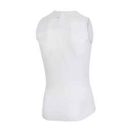 CASTELLI Cyklistické tričko bez rukávov - PRO ISSUE - biela