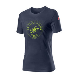 CASTELLI Cyklistické tričko s krátkym rukávom - ARMANDO - modrá