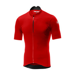 CASTELLI Cyklistický dres s krátkym rukávom - ESPRESSO - červená