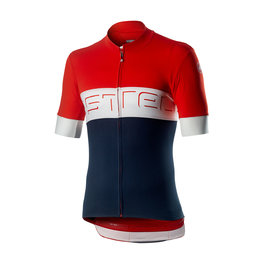 CASTELLI Cyklistický dres s krátkym rukávom - PROLOGO VI - červená/zelená/modrá