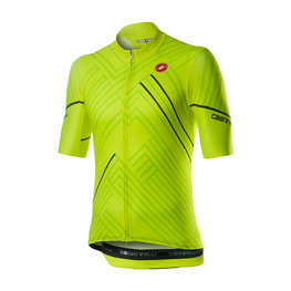 CASTELLI Cyklistický dres s krátkym rukávom - PASSO - žltá