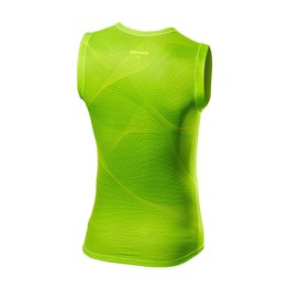 CASTELLI Cyklistické tričko bez rukávov - PRO MESH - žltá