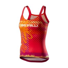 CASTELLI Cyklistické tielko - UPF0 LADY - viacfarebná/oranžová