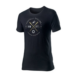 CASTELLI Cyklistické tričko s krátkym rukávom - SARTO - čierna