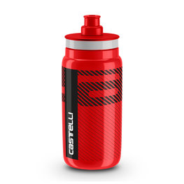 CASTELLI Cyklistická fľaša na vodu - FLY TEAM 550 ML - červená