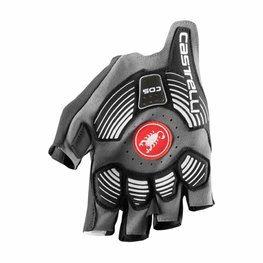 CASTELLI Cyklistické rukavice krátkoprsté - ROSSO CORSA PRO V - biela