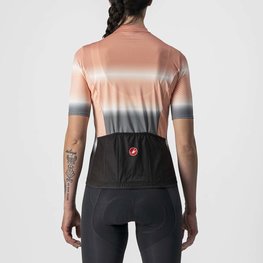 CASTELLI Cyklistický dres s krátkym rukávom - DOLCE LADY - šedá/čierna/ružová